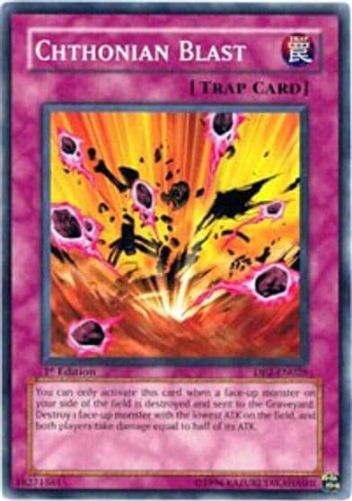 Chthonian Blast Duelist Pack 2: Chazz Princeton Yu-Gi-Oh! card