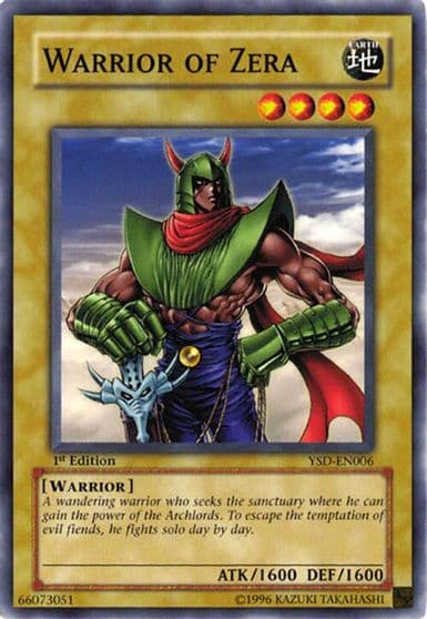 Warrior of Zera Starter Deck 2006 Yu-Gi-Oh! card