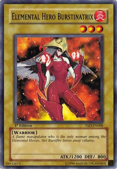 Elemental Hero Burstinatrix Starter Deck 2006 Yu-Gi-Oh! card