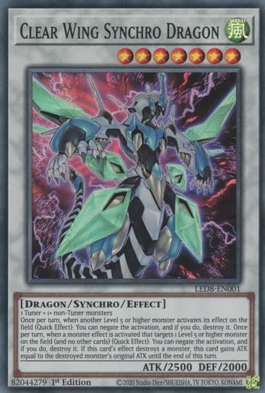 Clear Wing Synchro Dragon Legendary Duelists: Synchro Storm Yu-Gi-Oh! card