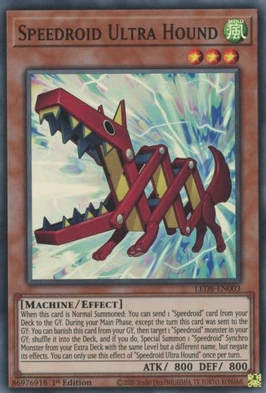 Speedroid Ultra Hound Legendary Duelists: Synchro Storm Yu-Gi-Oh! card