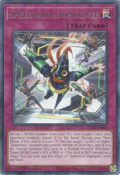 Speedroid Dupligate Legendary Duelists: Synchro Storm Yu-Gi-Oh! card