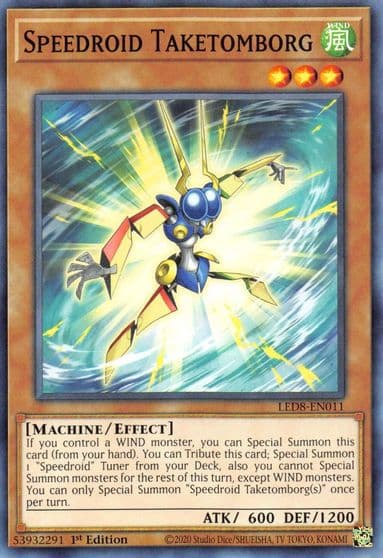 Speedroid Taketomborg Legendary Duelists: Synchro Storm Yu-Gi-Oh! card