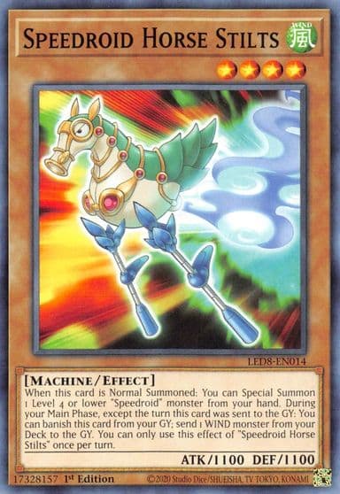 Speedroid Horse Stilts Legendary Duelists: Synchro Storm Yu-Gi-Oh! card