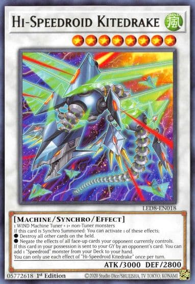 Hi Speedroid Kitedrake Legendary Duelists: Synchro Storm Yu-Gi-Oh! card