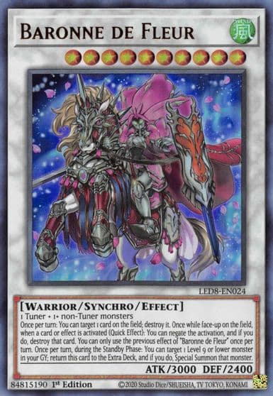 Baronne de Fleur Legendary Duelists: Synchro Storm Yu-Gi-Oh! card