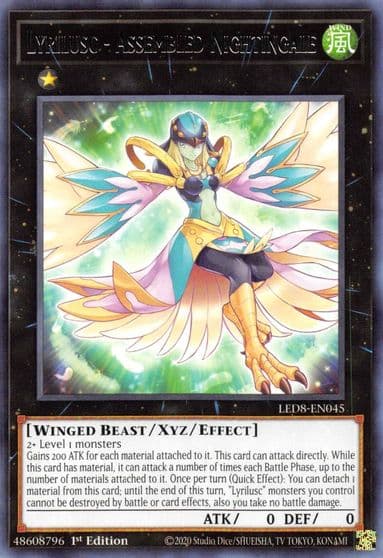 Lyrilusc Assembled Nightingale Legendary Duelists: Synchro Storm Yu-Gi-Oh! card