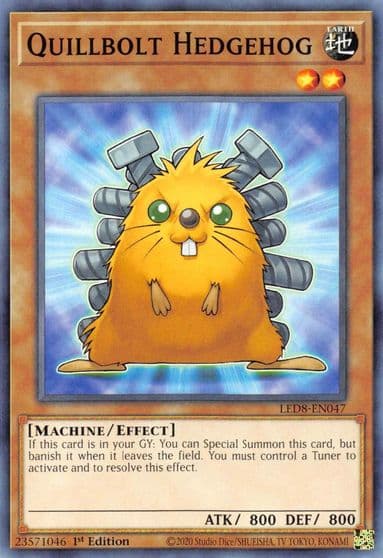 Quillbolt Hedgehog Legendary Duelists: Synchro Storm Yu-Gi-Oh! card