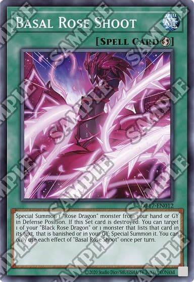 Basal Rose Shoot OTS Tournament Pack 17 Yu-Gi-Oh! card