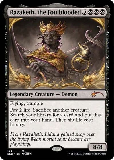 Razaketh the Foulblooded Secret Lair Drop Series Magic card