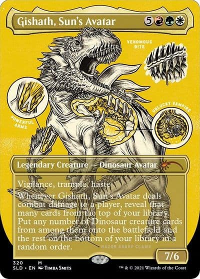 Gishath Suns Avatar Foil Etched Secret Lair Drop Series Magic card