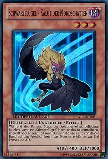 Blackwing Kalut the Moon Shadow German Schwarzflugel Kalut der Mondschatten Advent Calendar 2011 (Adventskalender) Yu-Gi-Oh! card