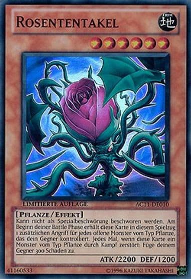 Rose Tentacles German Rosententakel Advent Calendar 2011 (Adventskalender) Yu-Gi-Oh! card