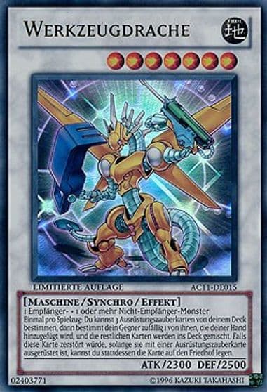 Power Tool Dragon German Werkzeugdrache Advent Calendar 2011 (Adventskalender) Yu-Gi-Oh! card