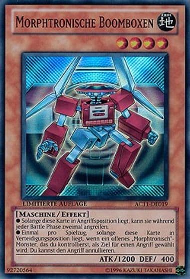 Morphtronic Boomboxen German Morphtronische Boomboxen Advent Calendar 2011 (Adventskalender) Yu-Gi-Oh! card