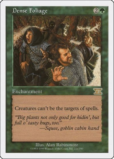 Dense Foliage Classic Sixth Edition Magic card