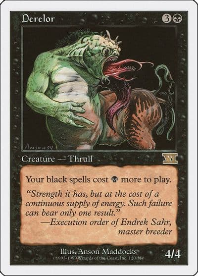 Derelor Classic Sixth Edition Magic card
