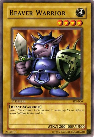Beaver Warrior Starter Deck: Yugi Evolution Yu-Gi-Oh! card