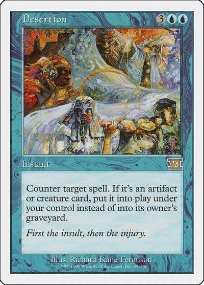 Desertion Classic Sixth Edition Magic card