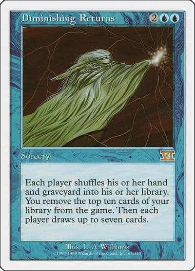 Diminishing Returns Classic Sixth Edition Magic card