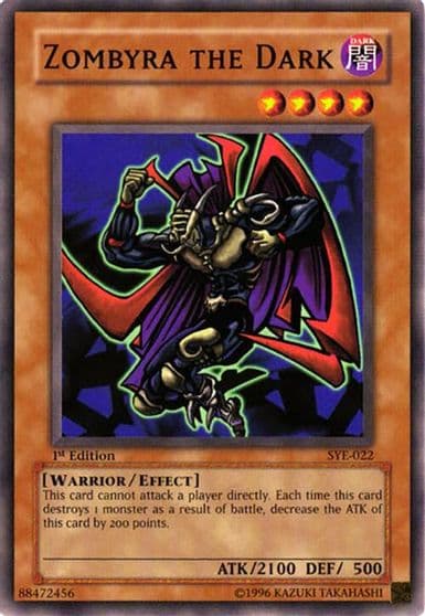 Zombyra the Dark Starter Deck: Yugi Evolution Yu-Gi-Oh! card