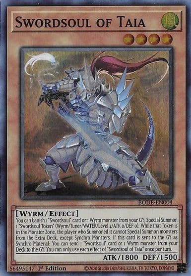 Swordsoul of Taia Burst of Destiny Yu-Gi-Oh! card