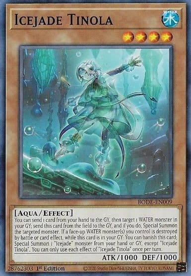 Icejade Tinola Burst of Destiny Yu-Gi-Oh! card