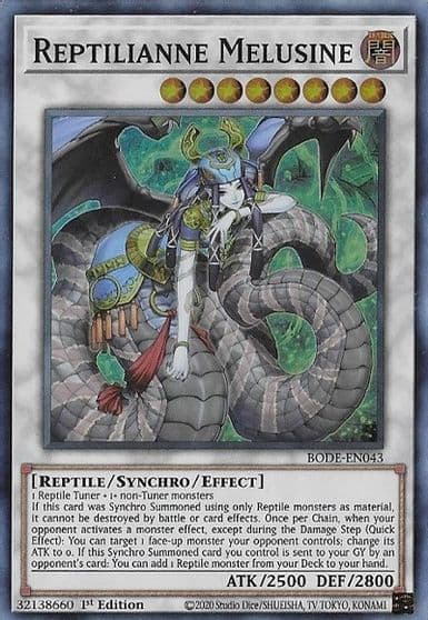 Reptilianne Melusine Burst of Destiny Yu-Gi-Oh! card
