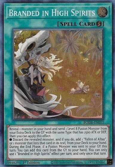 Branded in High Spirits Burst of Destiny Yu-Gi-Oh! card