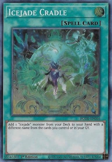 Icejade Cradle Burst of Destiny Yu-Gi-Oh! card