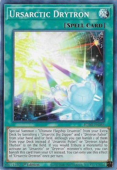 Ursarctic Drytron Burst of Destiny Yu-Gi-Oh! card