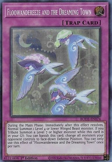 Floowandereeze and the Dreaming Town Burst of Destiny Yu-Gi-Oh! card