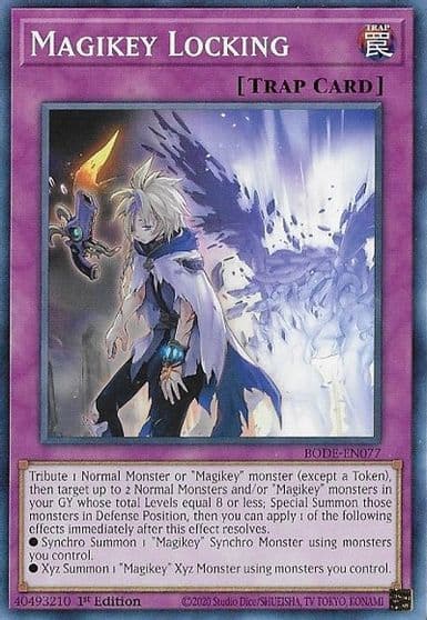 Magikey Locking Burst of Destiny Yu-Gi-Oh! card
