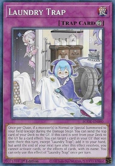 Laundry Trap Burst of Destiny Yu-Gi-Oh! card