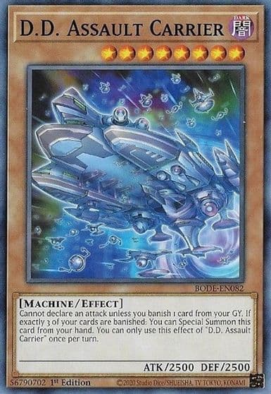 DD Assault Carrier Burst of Destiny Yu-Gi-Oh! card