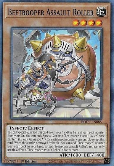 Beetrooper Assault Roller Burst of Destiny Yu-Gi-Oh! card