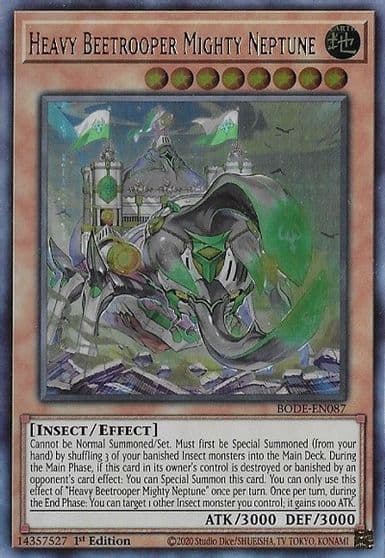 Heavy Beetrooper Mighty Neptune Burst of Destiny Yu-Gi-Oh! card
