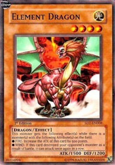 Element Dragon Structure Deck: Dragon's Roar Yu-Gi-Oh! card
