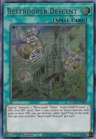 Beetrooper Descent Burst of Destiny Yu-Gi-Oh! card