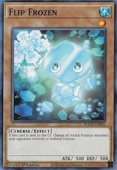 Flip Frozen Burst of Destiny Yu-Gi-Oh! card
