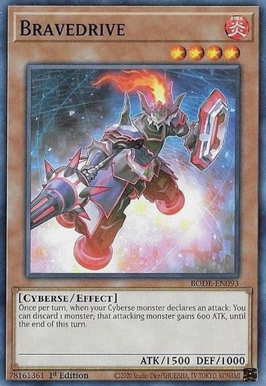 Bravedrive Burst of Destiny Yu-Gi-Oh! card