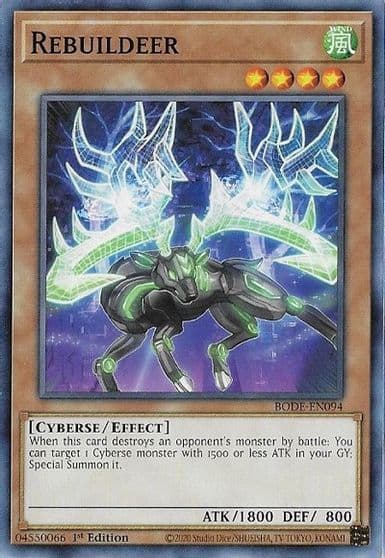 Rebuildeer Burst of Destiny Yu-Gi-Oh! card