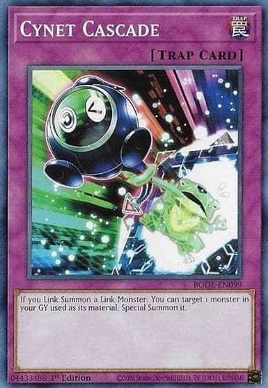 Cynet Cascade Burst of Destiny Yu-Gi-Oh! card