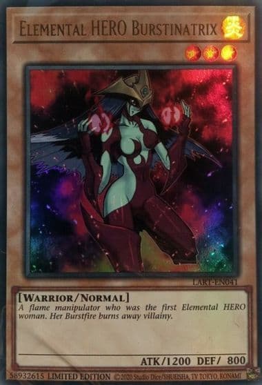 Elemental Hero Burstinatrix The Lost Art Promotion Yu-Gi-Oh! card