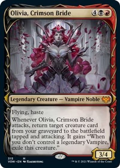 Olivia Crimson Bride Showcase Innistrad: Crimson Vow Magic card