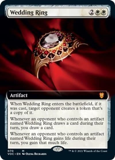 Wedding Ring Extended Art Commander: Innistrad: Crimson Vow Magic card