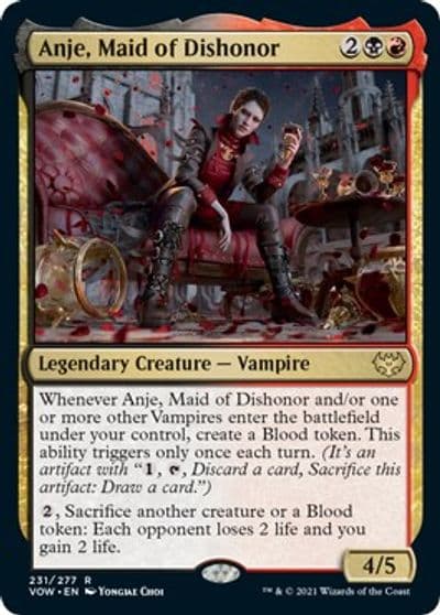Anje Maid of Dishonor Innistrad: Crimson Vow Magic card