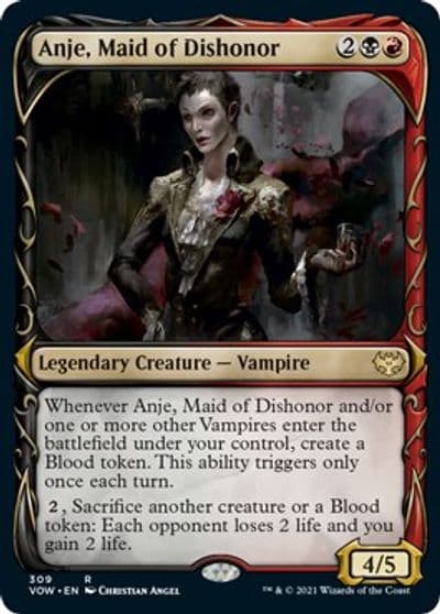Anje Maid of Dishonor Showcase Innistrad: Crimson Vow Magic card