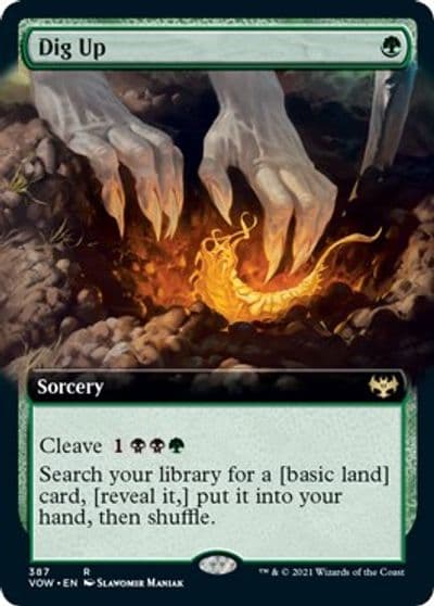 Dig Up Extended Art Innistrad: Crimson Vow Magic card