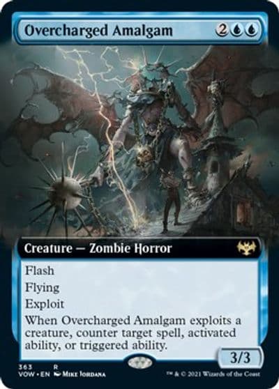 Overcharged Amalgam Extended Art Innistrad: Crimson Vow Magic card